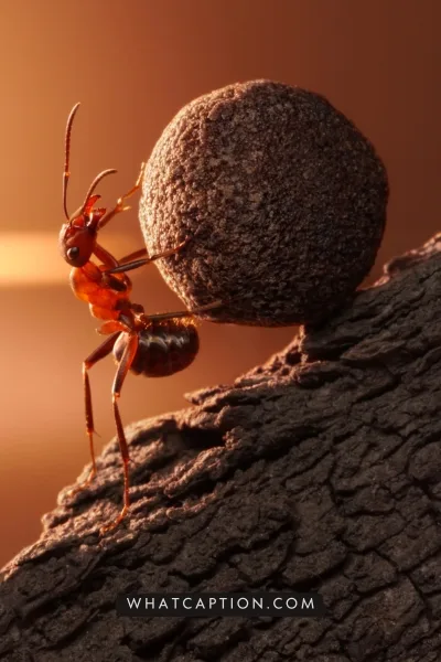 Ant keeping Caption