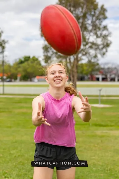 Australian Rules Football Caption
