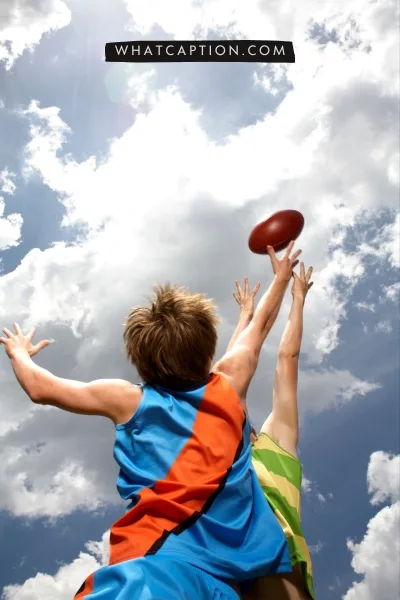 Australian Rules Football Caption
