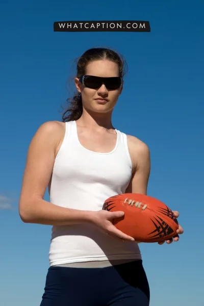 Australian Rules Football Caption