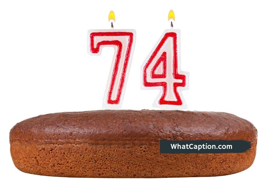 74th Birthday Captions