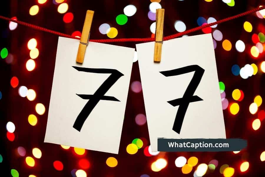 77th Birthday Captions