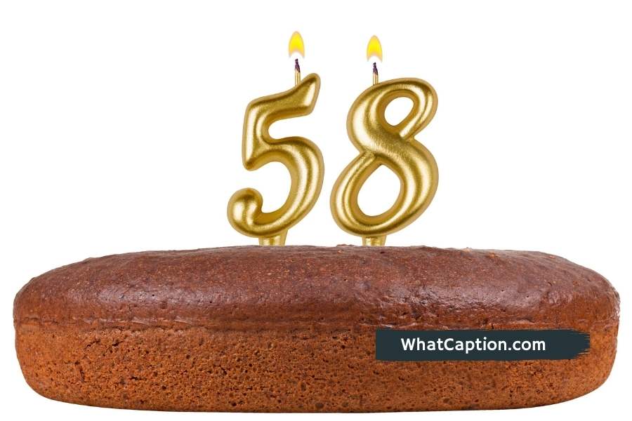 58th Birthday Caption