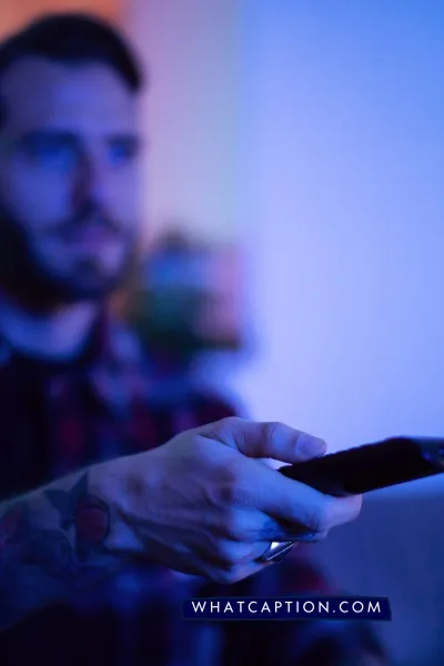 Binge watching Captions for Instagram