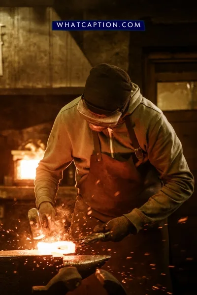 Blacksmithing Captions for Instagram