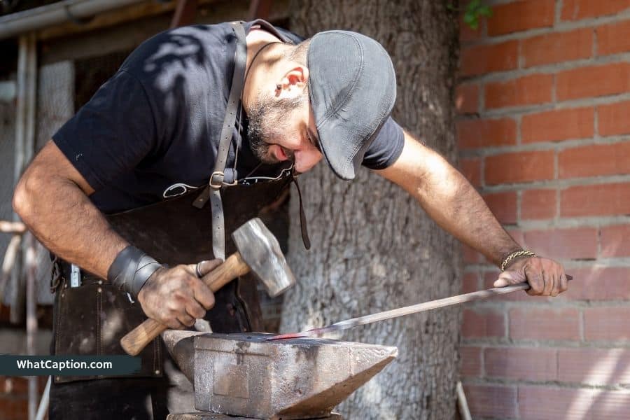 Blacksmithing Captions