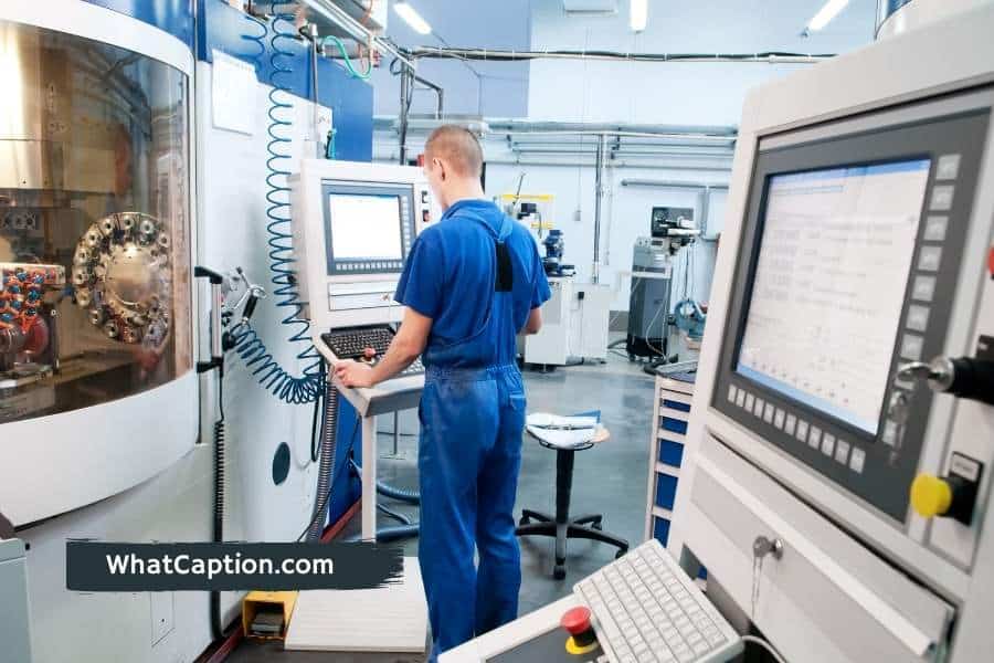 CNC Machine Captions for Instagram