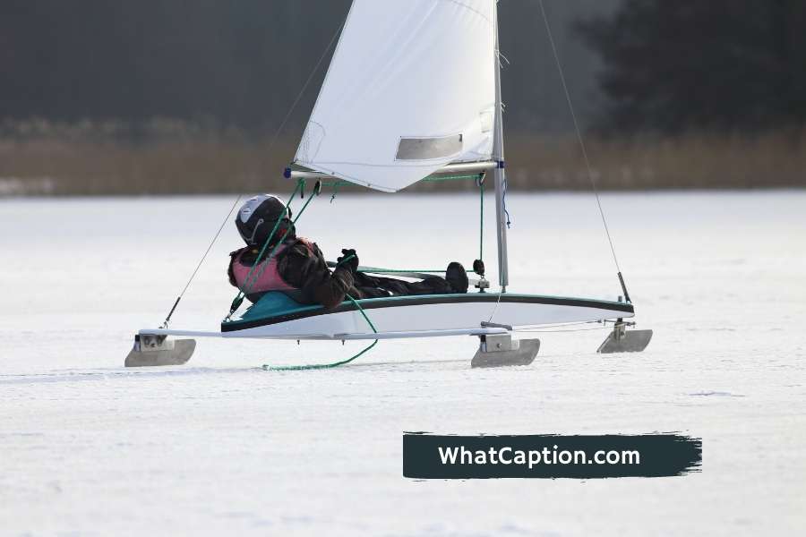 Iceboat Racing Captions for Instagram
